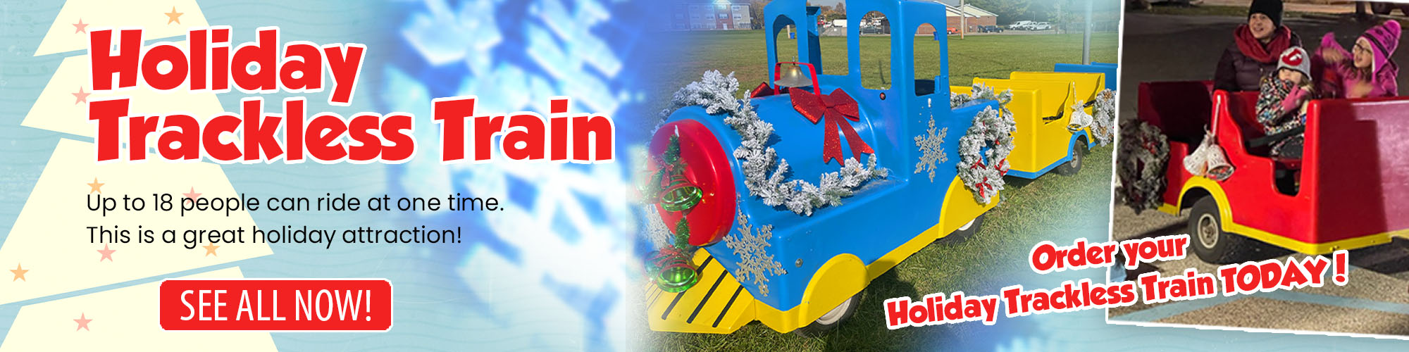 Holeday Trackless Train Rentals